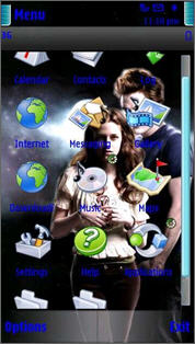 Тема Edward And Bella для Nokia 5230