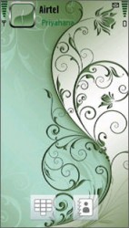 Тема Green Floral для Nokia 5230