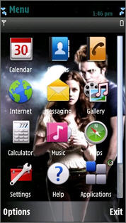 Twilight тема для Nokia 5230