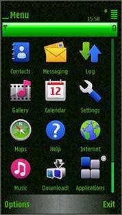 Тема Alien для Nokia 5230